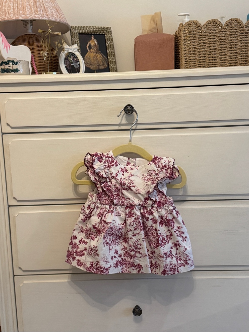 Adorable baby set with Toile Accents